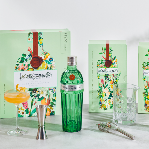 Tanqueray No. TEN gift pack range with cocktail making set